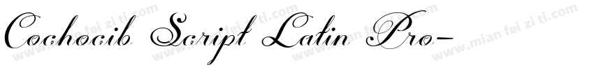 Cochocib Script Latin Pro字体转换